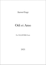 Odi et Amo SSAATTBB choral sheet music cover